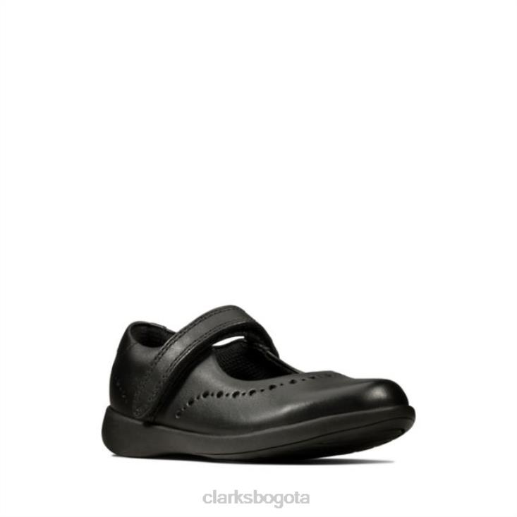 Clarks 0DX8L5858 clarks etch craft niño cuero negro cuero negro niños cuero negro