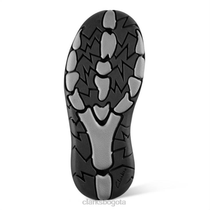 Clarks 0DX8L5862 rex pace niño cuero negro clarks de cuero negro niños cuero negro