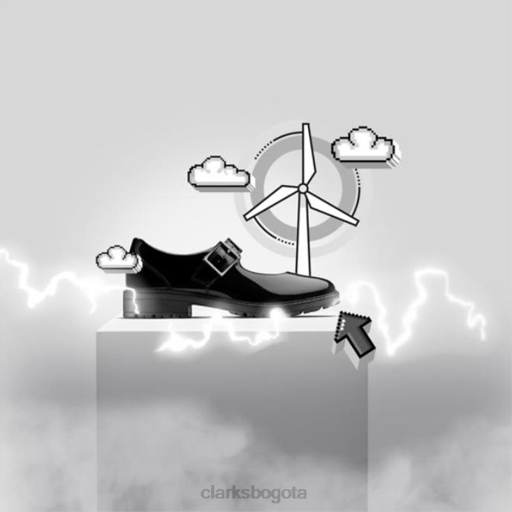 Clarks 0DX8L5872 charol negro clarks loxham walk juvenil charol negro unisexo charol negro