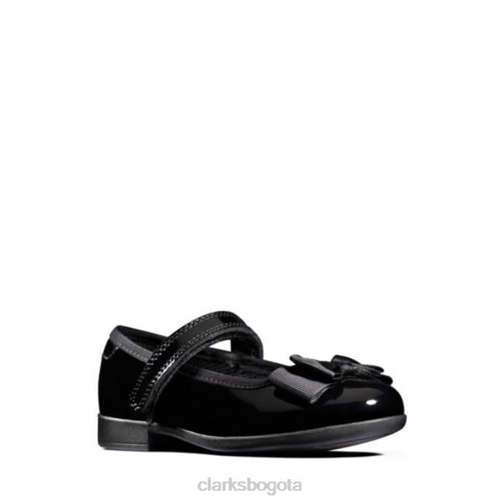 Clarks 0DX8L5875 charol negro clarks scala tap niño charol negro niños charol negro