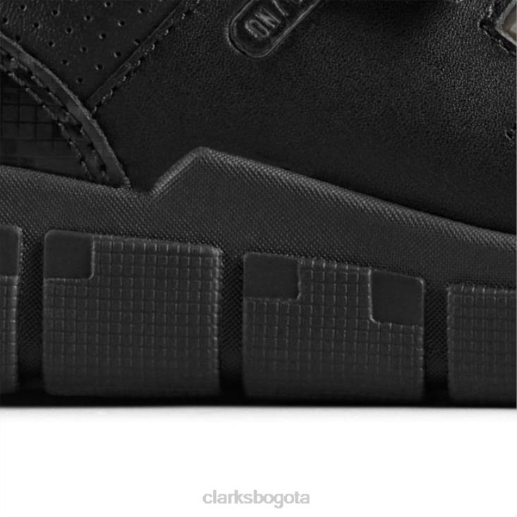 Clarks 0DX8L5877 codificar flash niño cuero negro clarks cuero negro niños cuero negro