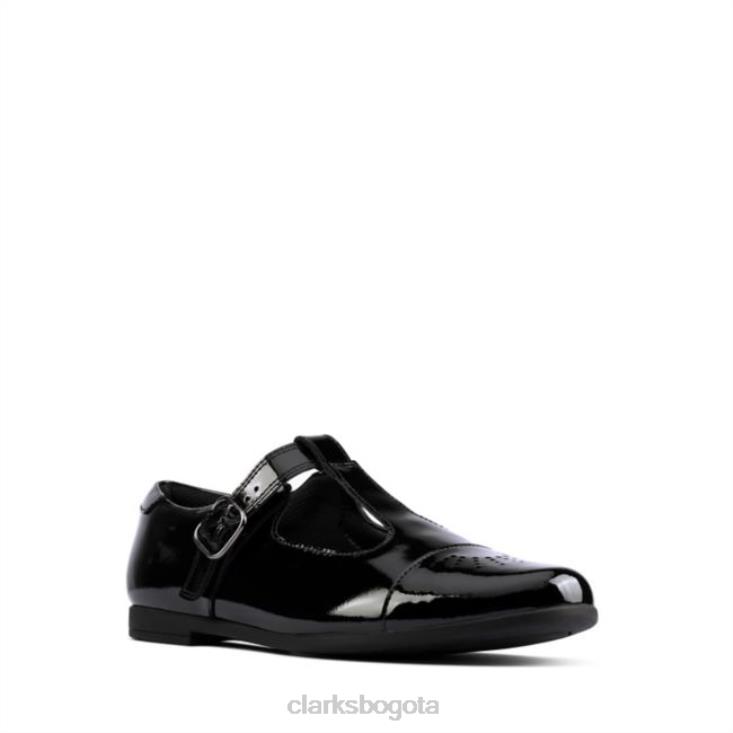 Clarks 0DX8L5884 charol negro scala espíritu juvenil charol negro clarks unisexo charol negro