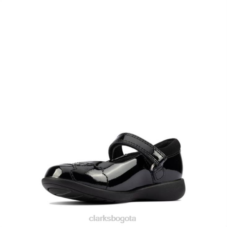 Clarks 0DX8L5888 charol negro clarks etch beam niño charol negro niños charol negro