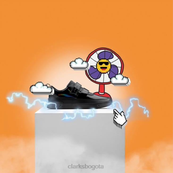 Clarks 0DX8L5889 clarks charol negro vibrante g low niño charol negro unisexo charol negro