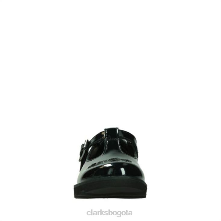Clarks 0DX8L5892 corona de charol negro deseo niño charol negro clarks niños charol negro