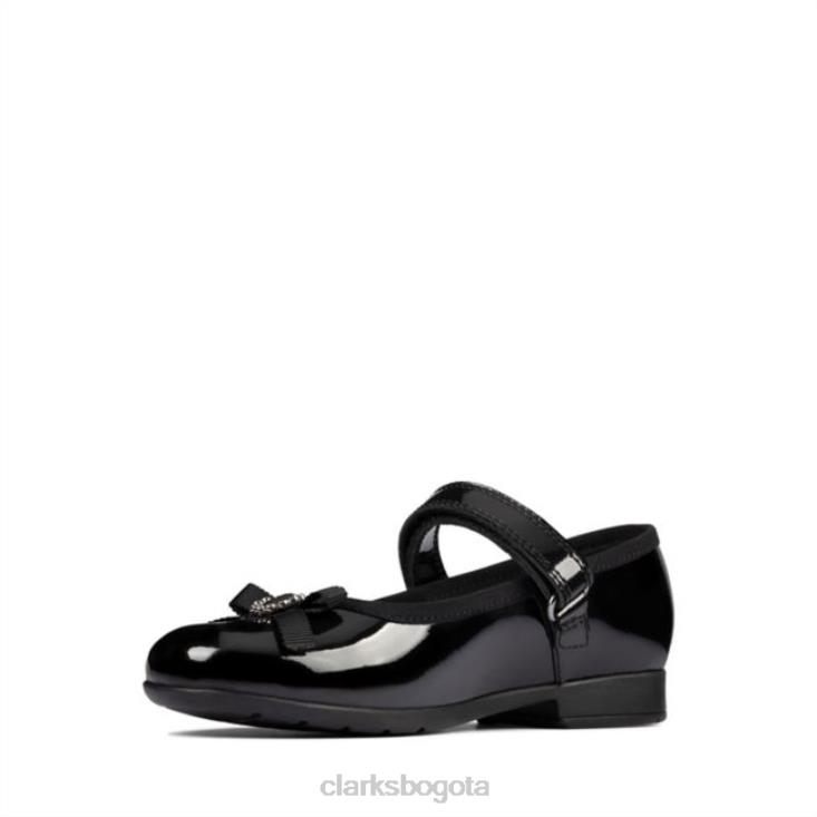 Clarks 0DX8L5904 charol negro clarks scala spark kid charol negro niños charol negro
