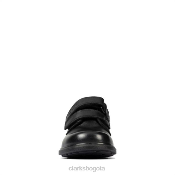 Clarks 0DX8L5908 cuero negro remi pace niño clarks de cuero negro niños cuero negro