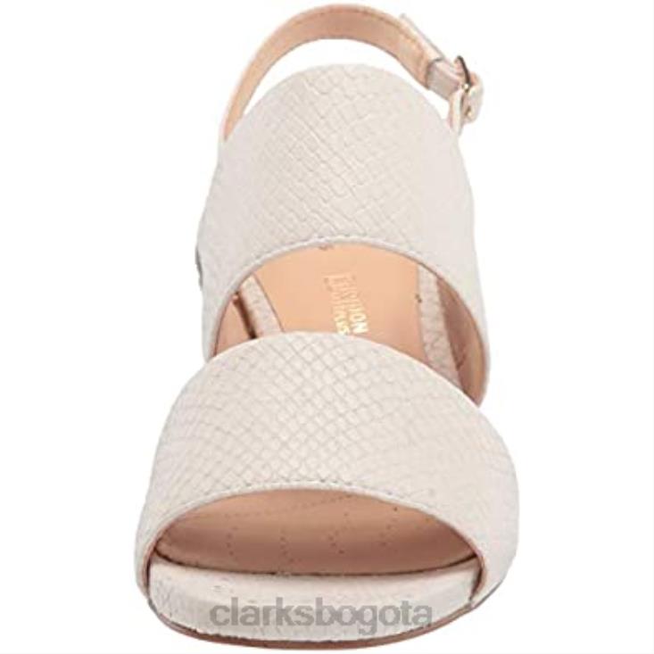 Clarks 0DX8L591 Sandalia de tacón con tiras transparentes 55 para mujer clarks mujer