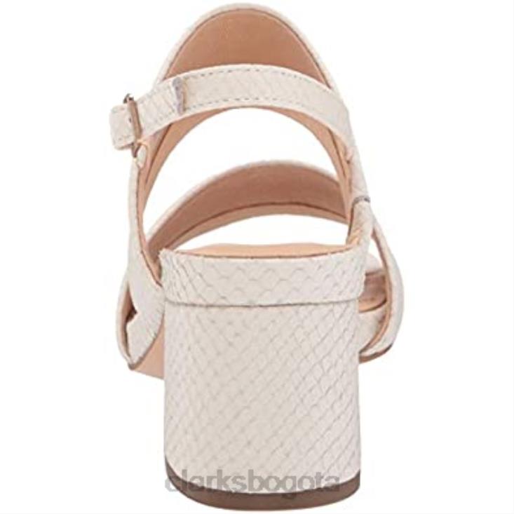 Clarks 0DX8L591 Sandalia de tacón con tiras transparentes 55 para mujer clarks mujer
