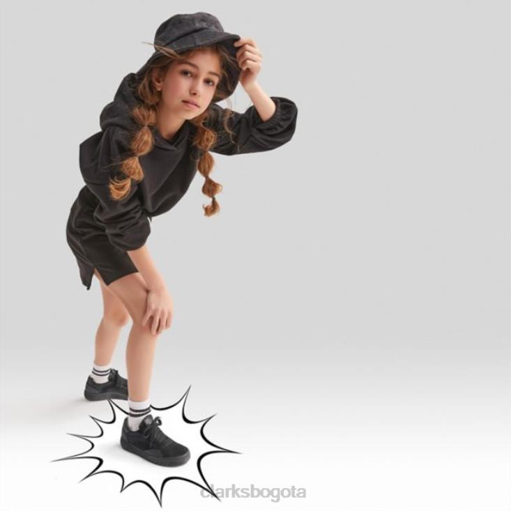 Clarks 0DX8L5915 ante negro clarks cica juvenil ante negro unisexo ante negro