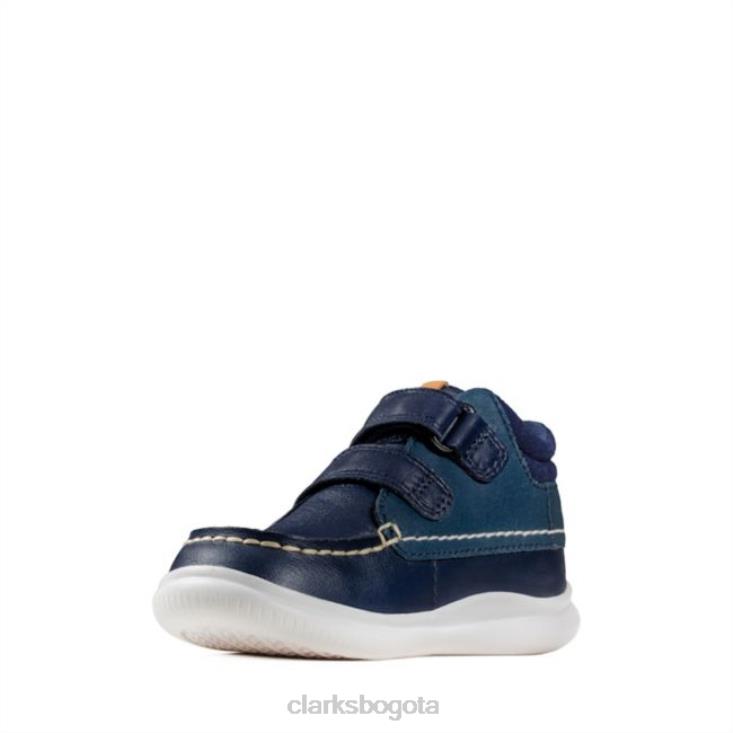 Clarks 0DX8L5928 cuero azul marino clarks crest tuktu niño cuero azul marino niños cuero azul marino