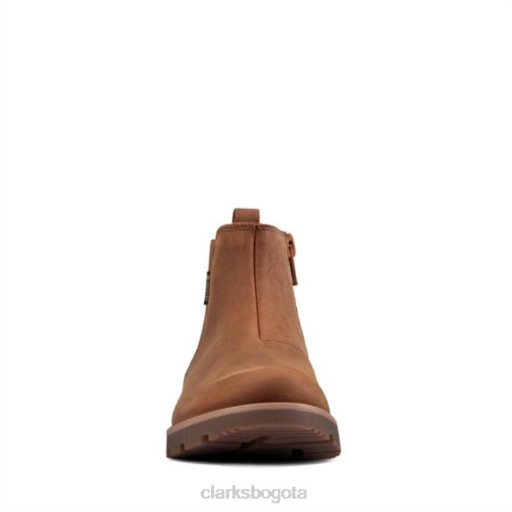 Clarks 0DX8L5929 clarks cuero canela heath sea gore-tex niño cuero canela niños cuero marrón