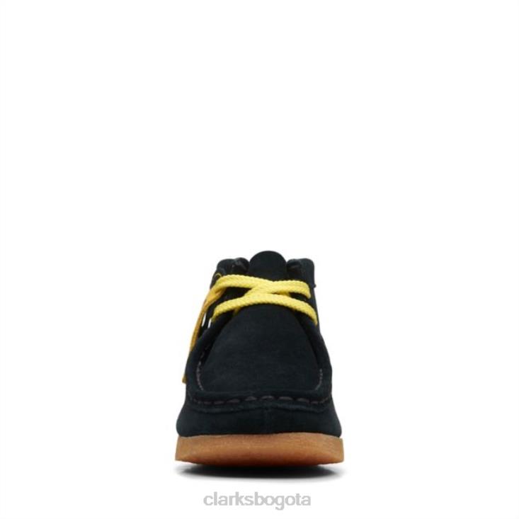 Clarks 0DX8L5937 Clarks estampado negro wallabee mist estampado negro antiguo niños impresión negra