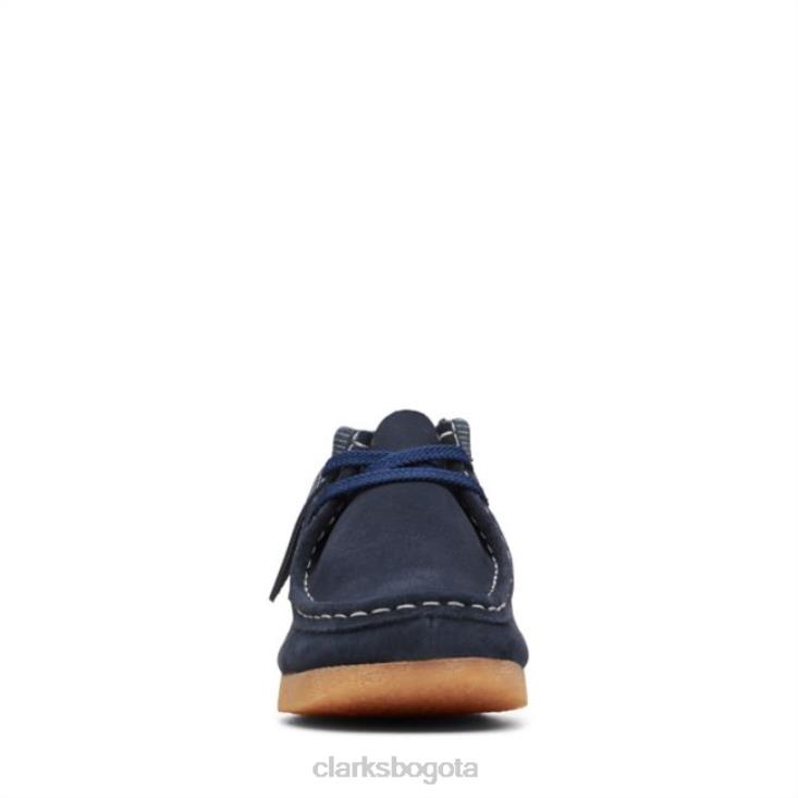 Clarks 0DX8L5939 combinación azul marino bota clarks wallabee combinación azul marino antiguo niños combinación azul marino