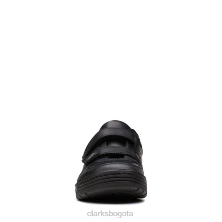 Clarks 0DX8L5949 palmer steggy mayor cuero negro clarks cuero negro niños cuero negro