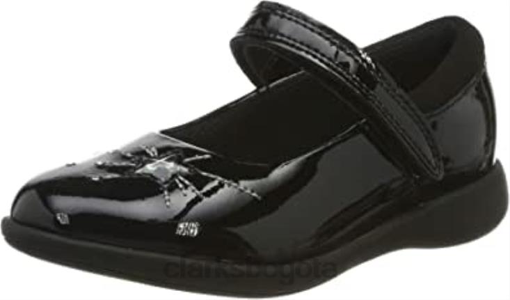 Clarks 0DX8L595 bailarinas de niña clarks eth spark negras niños