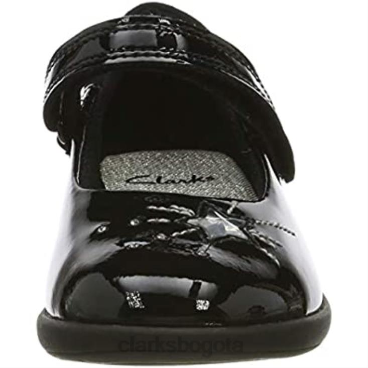 Clarks 0DX8L595 bailarinas de niña clarks eth spark negras niños