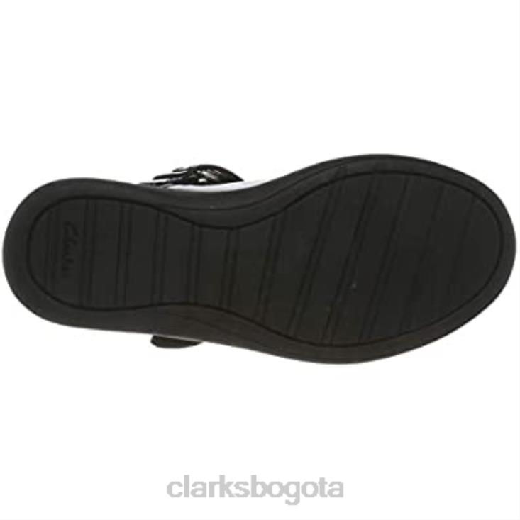 Clarks 0DX8L595 bailarinas de niña clarks eth spark negras niños