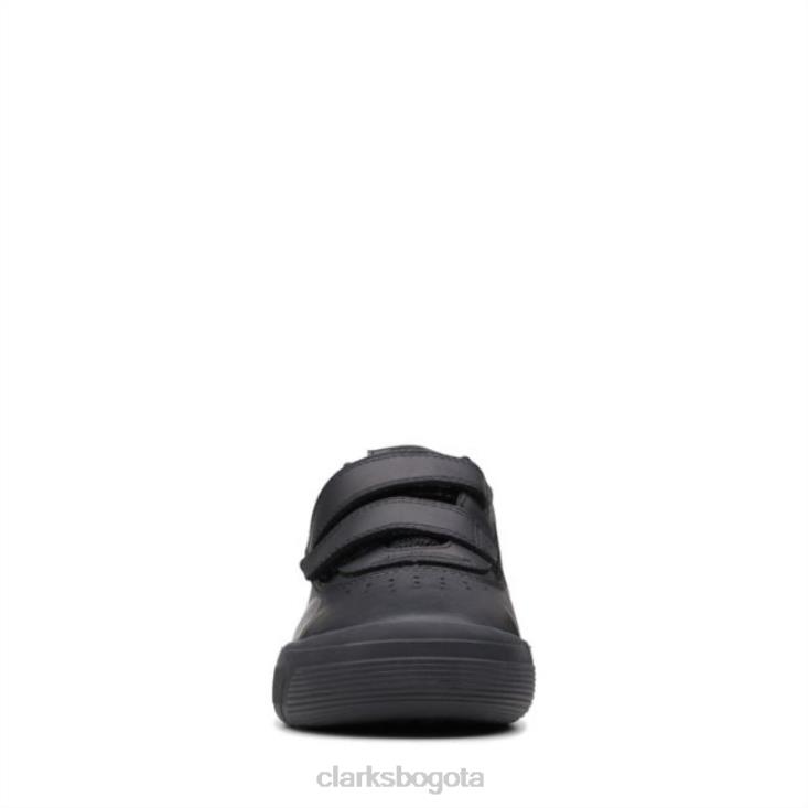 Clarks 0DX8L5950 cica go kid cuero negro clarks de cuero negro niños cuero negro