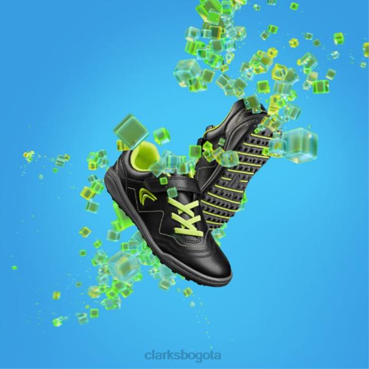 Clarks 0DX8L5956 Black Award Fly Kid Black Clarks unisexo negro