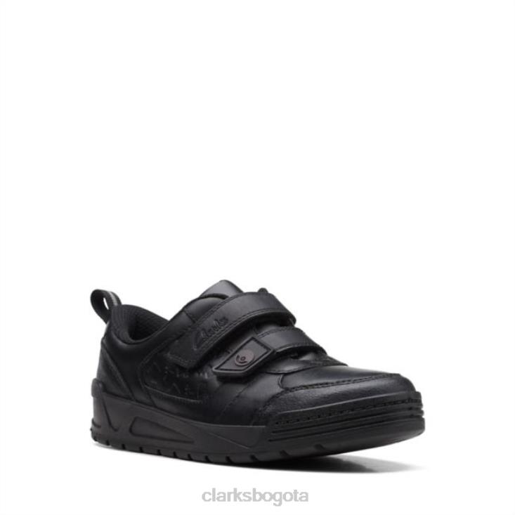 Clarks 0DX8L5959 palmer mist cuero negro antiguo clarks cuero negro niños cuero negro