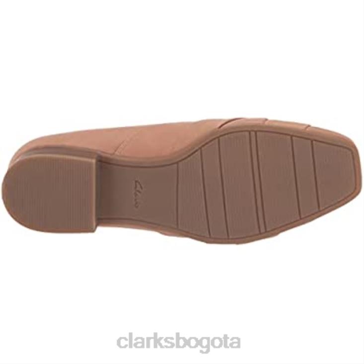 Clarks 0DX8L596 mocasín tilmont clara mujer piel praliné planos clarks mujer cuero praliné