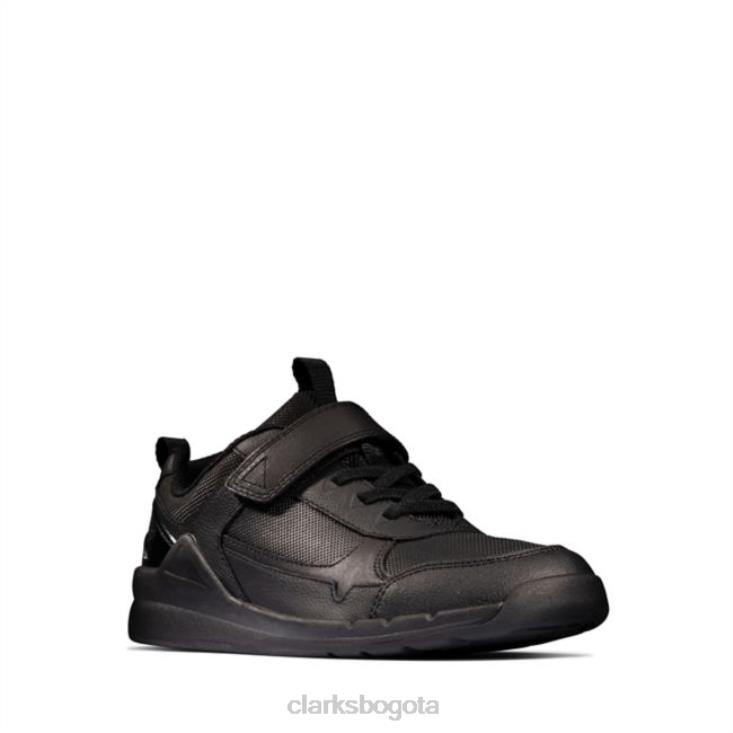 Clarks 0DX8L5961 clarks cuero negro orbit sprint juvenil cuero negro niños cuero negro