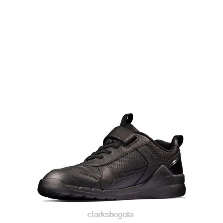 Clarks 0DX8L5961 clarks cuero negro orbit sprint juvenil cuero negro niños cuero negro