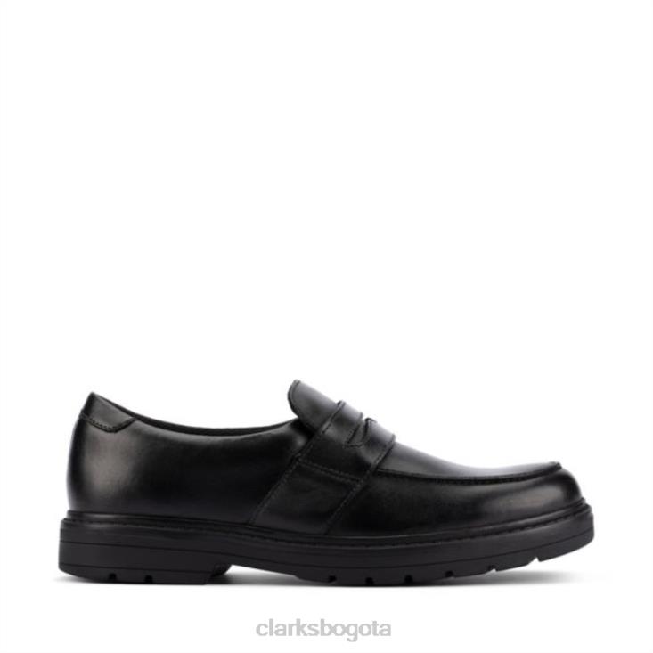Clarks 0DX8L5963 cuero negro clarks loxham craft cuero negro juvenil niños cuero negro