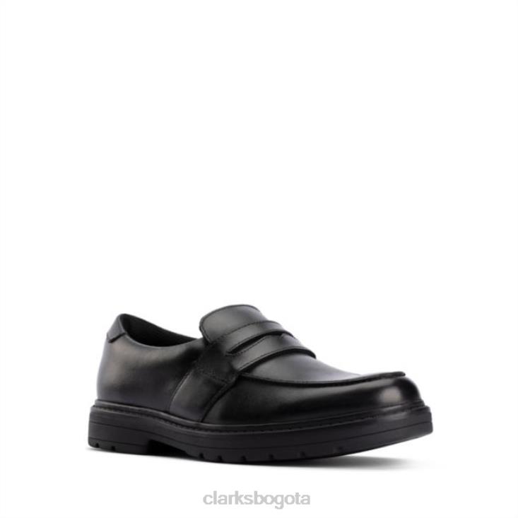 Clarks 0DX8L5963 cuero negro clarks loxham craft cuero negro juvenil niños cuero negro
