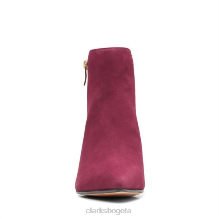 Clarks 0DX8L5974 violeta 55 zip merlot ante merlot ante clarks mujer ante merlot