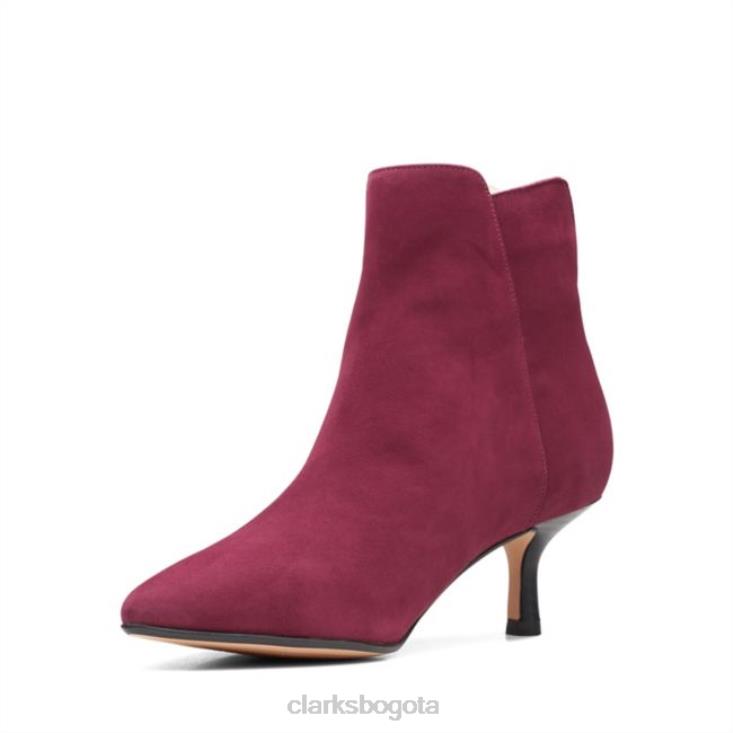 Clarks 0DX8L5974 violeta 55 zip merlot ante merlot ante clarks mujer ante merlot