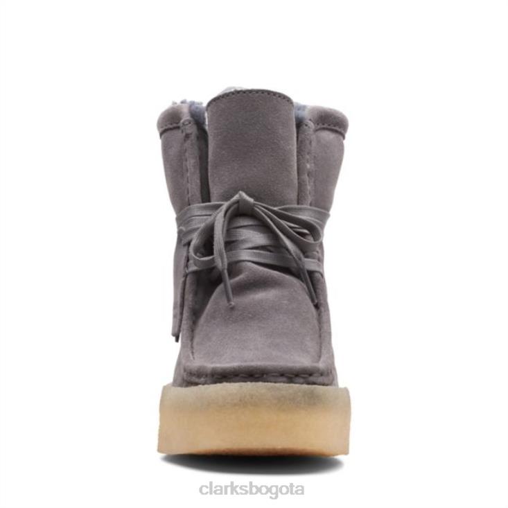 Clarks 0DX8L5979 ante gris cálido clarks wallabee cup hi ante gris cálido unisexo ante gris cálido