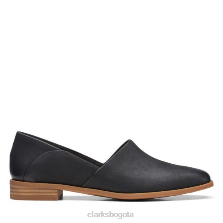 Clarks 0DX8L5980 clarks de cuero negro pure belle cuero negro mujer cuero negro