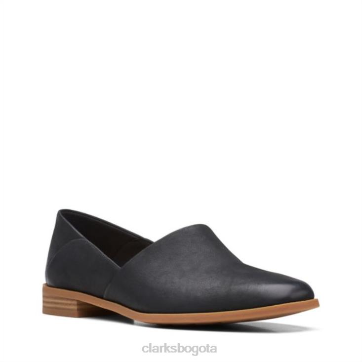 Clarks 0DX8L5980 clarks de cuero negro pure belle cuero negro mujer cuero negro