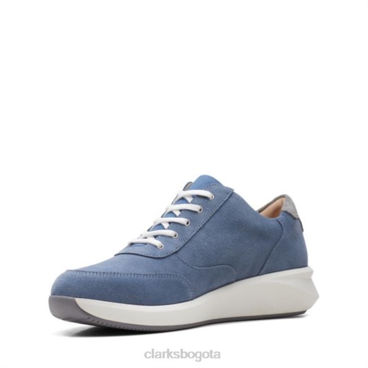 Clarks 0DX8L5984 ante azul denim clarks un rio zip ante azul denim mujer gamuza azul denim