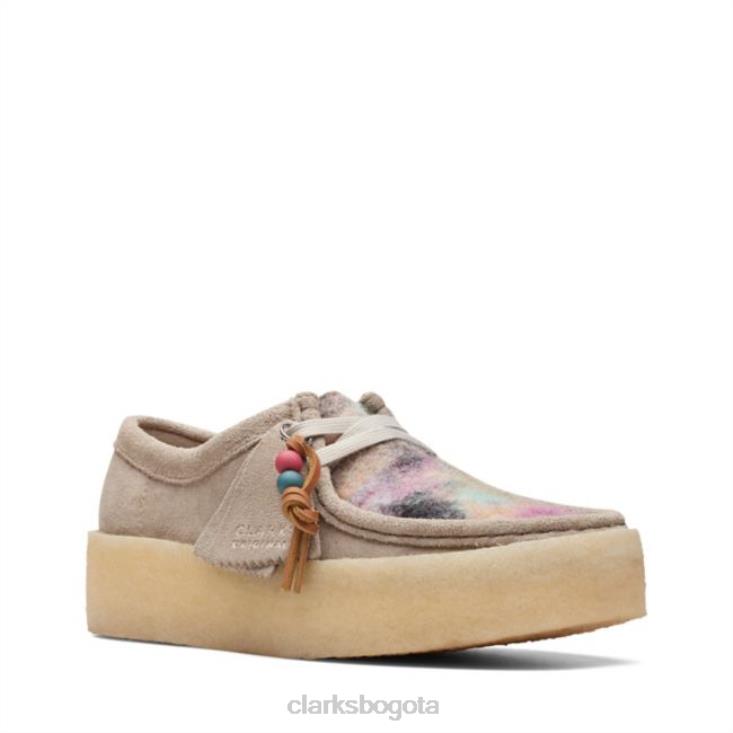 Clarks 0DX8L5996 taza wallabee gris combinación clarks unisexo combinación gris