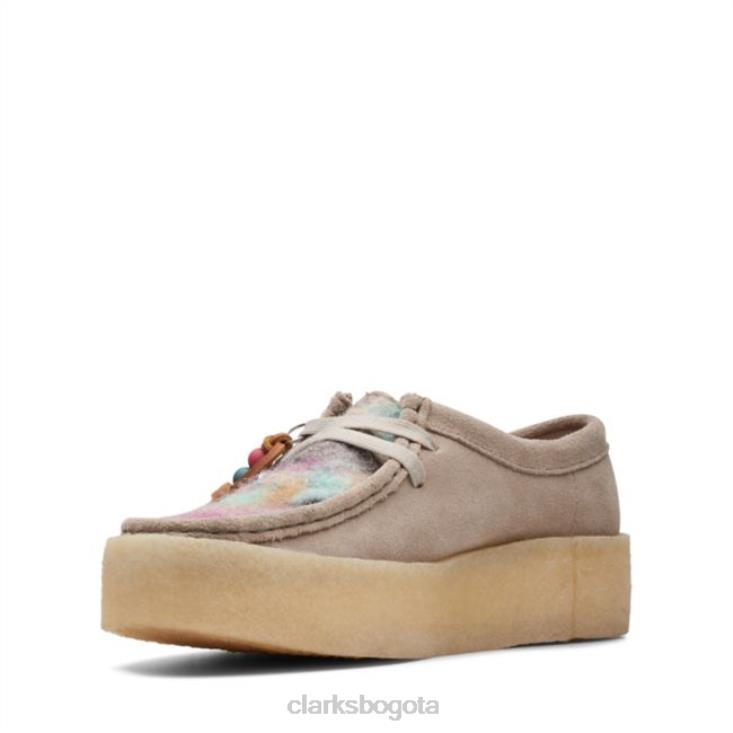 Clarks 0DX8L5996 taza wallabee gris combinación clarks unisexo combinación gris