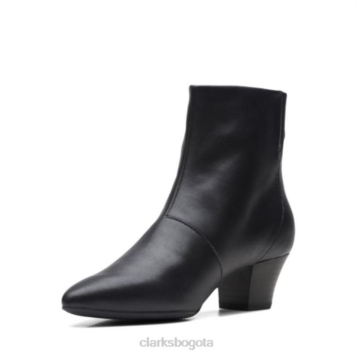 Clarks 0DX8L6004 bota teresa de cuero negro clarks de cuero negro mujer cuero negro