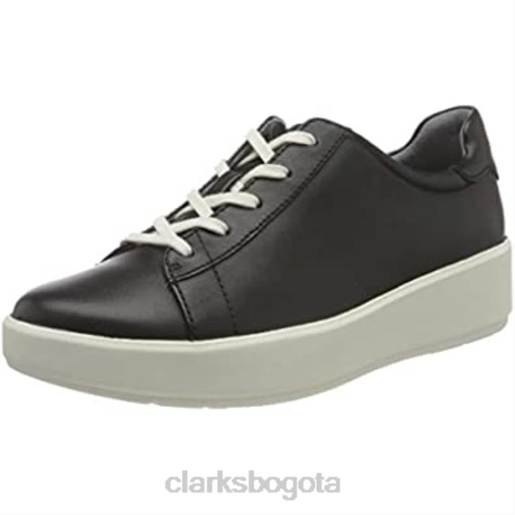Clarks 0DX8L601 Zapatilla clarks layton pace negra para mujer mujer