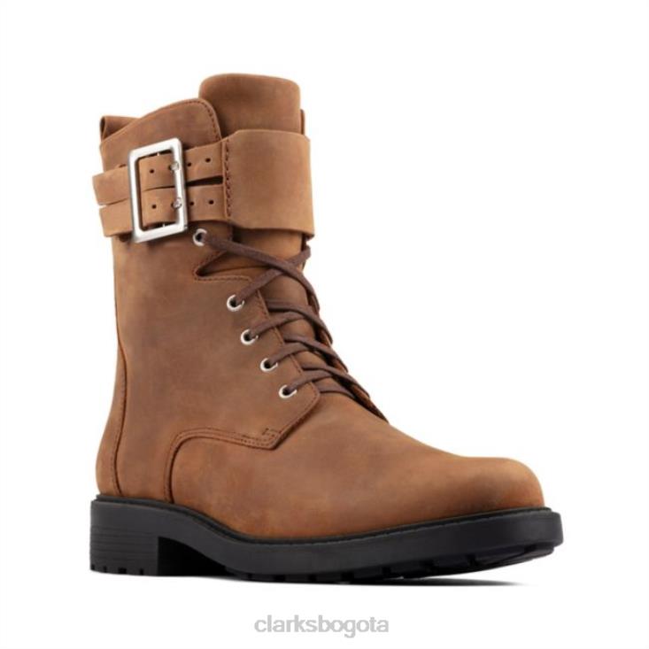 Clarks 0DX8L6018 clarks orinoco 2 encaje marrón tabaco marrón tabaco mujer rapé marrón