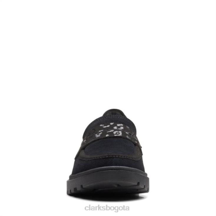 Clarks 0DX8L6020 gamuza negra calla facilidad clarks de gamuza negra mujer ante negro