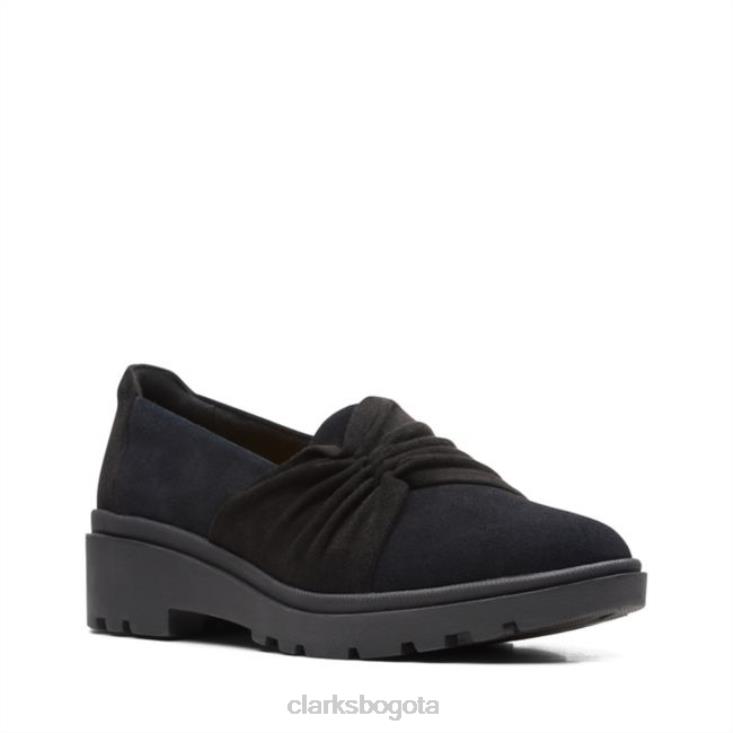 Clarks 0DX8L6021 calla estilo gamuza negra clarks gamuza negra mujer ante negro