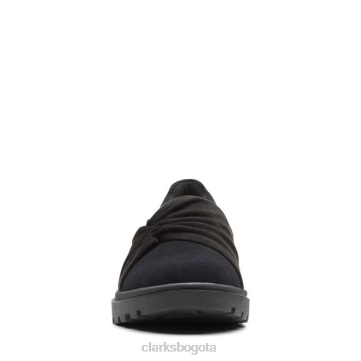 Clarks 0DX8L6021 calla estilo gamuza negra clarks gamuza negra mujer ante negro