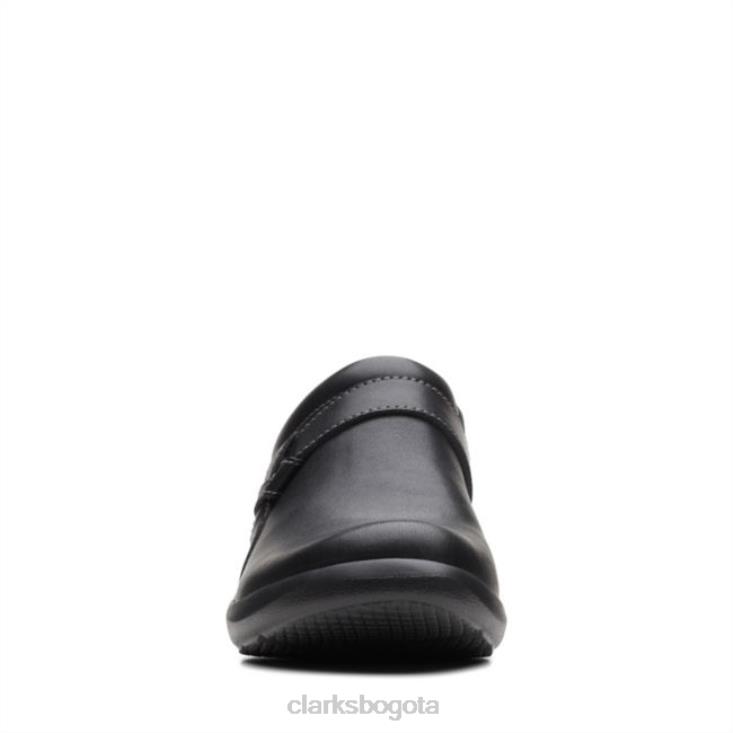 Clarks 0DX8L6022 angie mist cuero negro clarks de cuero negro unisexo cuero negro