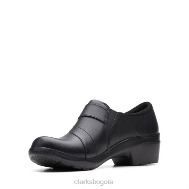 Clarks 0DX8L6024 cuero negro clarks angie perla cuero negro mujer cuero negro