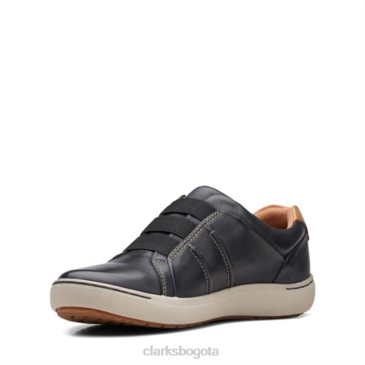 Clarks 0DX8L6029 nalle facilidad cuero negro clarks cuero negro mujer cuero negro