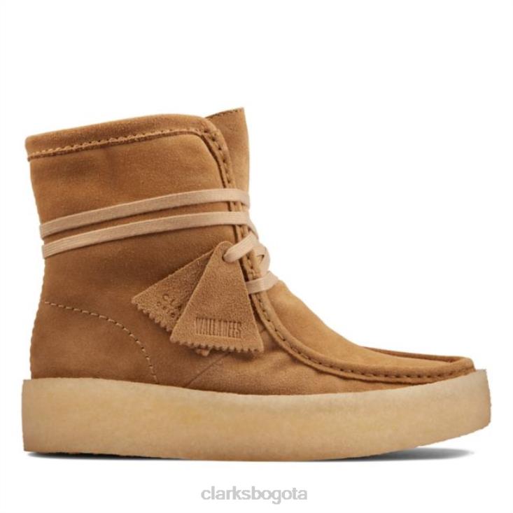 Clarks 0DX8L6036 clarks de gamuza tostado claro wallabee cup hi unisexo gamuza color canela claro