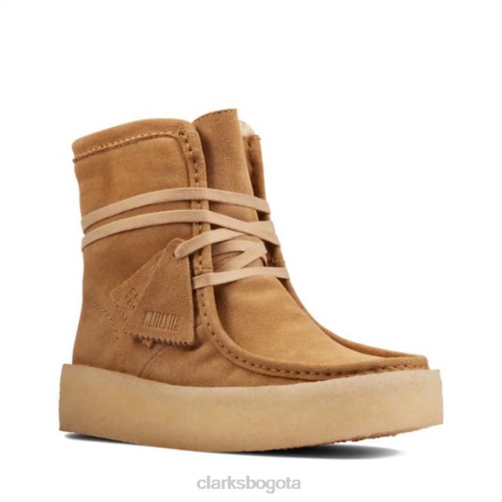 Clarks 0DX8L6036 clarks de gamuza tostado claro wallabee cup hi unisexo gamuza color canela claro