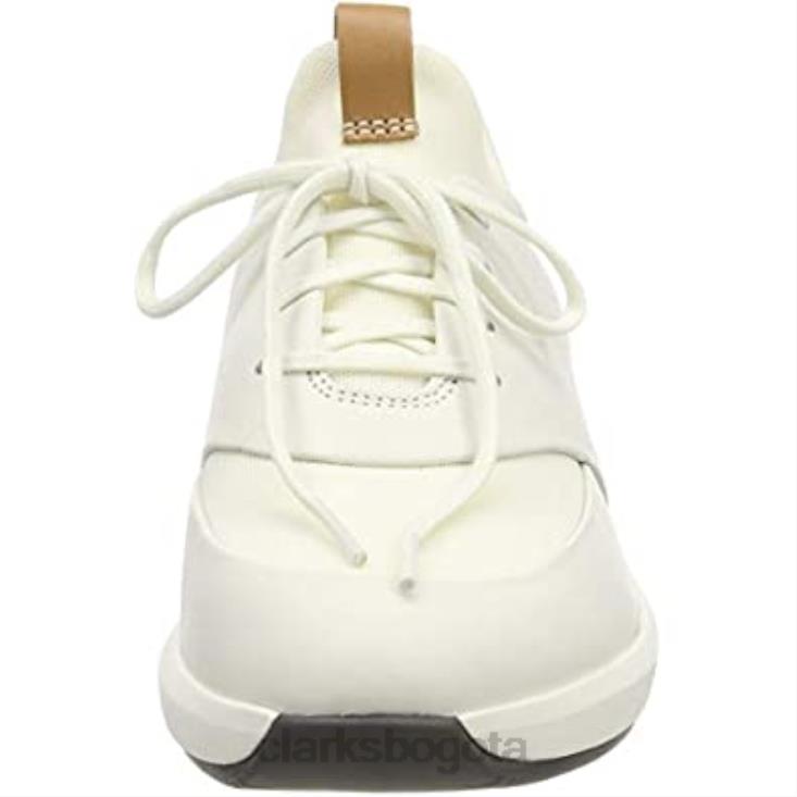 Clarks 0DX8L604 zapatos derbys clarks un rio lace de cuero blanco blanco para mujer mujer cuero blanco blanco